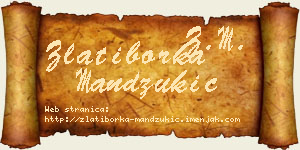 Zlatiborka Mandžukić vizit kartica
